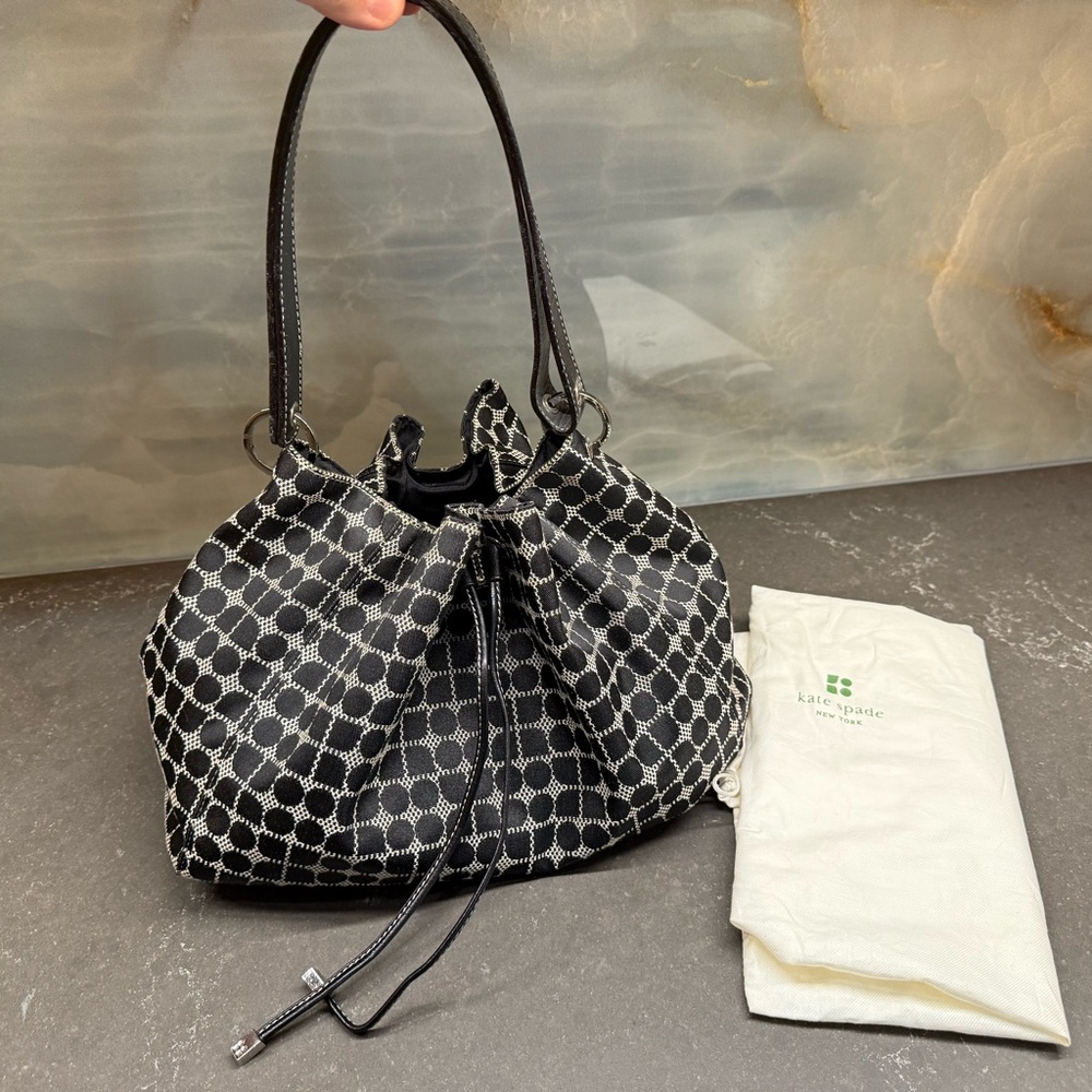 Kate Spade Cinch Black and White Shoulder Bag